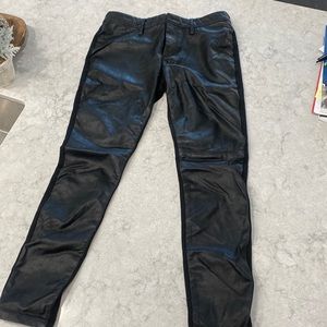 Banana Republic faux leather pants size 2
